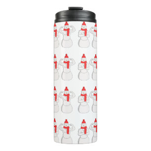 Flex Muscle Snowman Thermal Tumbler