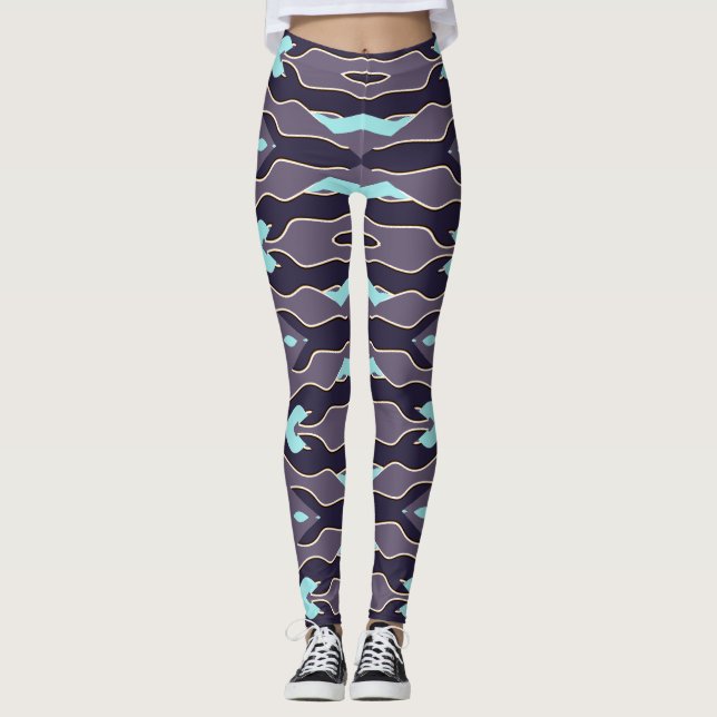 Flexi fit multicolor "Ratti_Creative_Arts" Legging (Front)