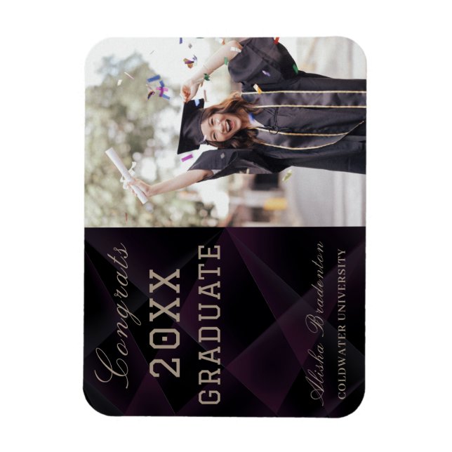 Flexibal Modern Congratulations Graduate Magnet (Vertical)