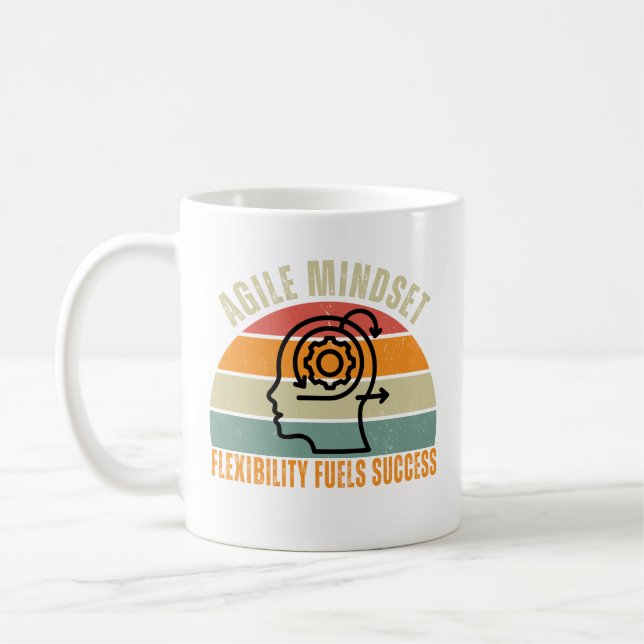 Flexibility Fuels Success Agile Mindset Quote Coffee Mug (Left)