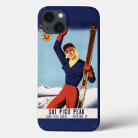 Flexible Flyer Pin-Up Skiing Girl