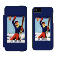 Flexible Flyer Pin-Up Skiing Girl