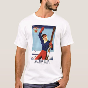 Flexible Flyer Pin-Up Skiing Girl T-Shirt