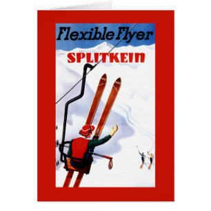 Flexible Flyer Splitkein Wooden Skis Promo