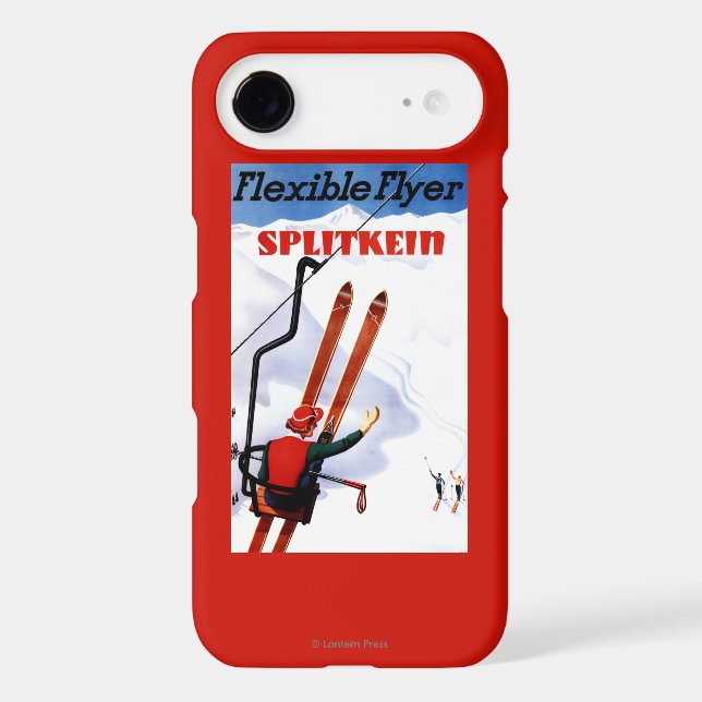 Flexible Flyer Splitkein Wooden Skis Promo Case-Mate iPhone Case (Back)