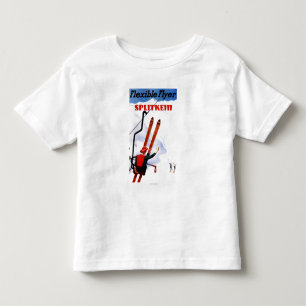 Flexible Flyer Splitkein Wooden Skis Promo Toddler T-Shirt
