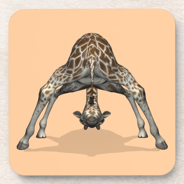 Flexible Giraffe Coaster (Front)