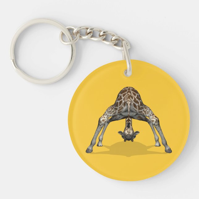 Flexible Giraffe Key Ring (Front)