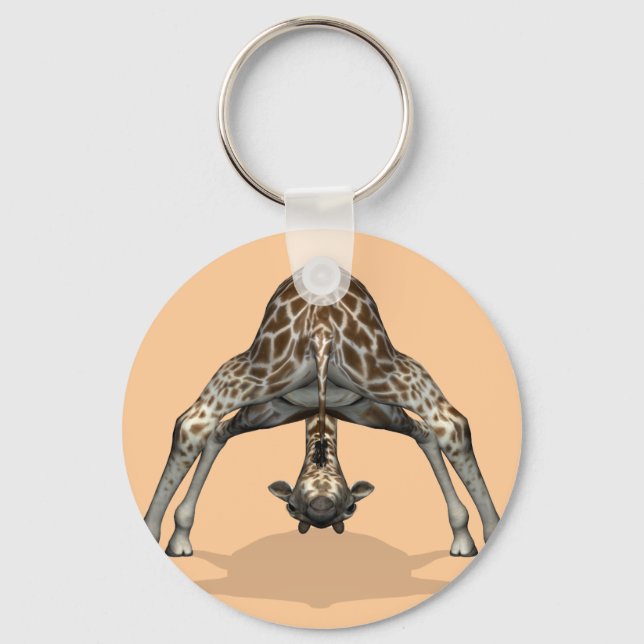 Flexible Giraffe Key Ring (Front)