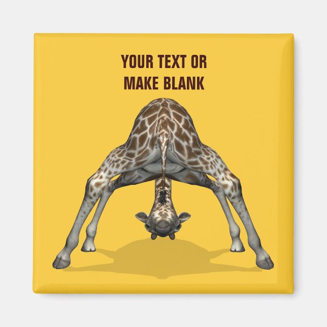 Flexible Giraffe Magnet (Front)