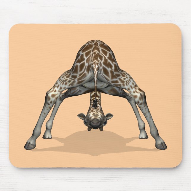 Flexible Giraffe Mouse Mat (Front)