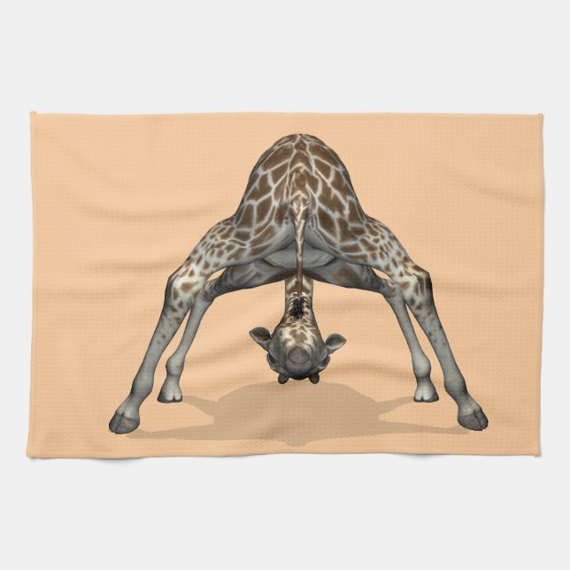 Flexible Giraffe Tea Towel (Horizontal)