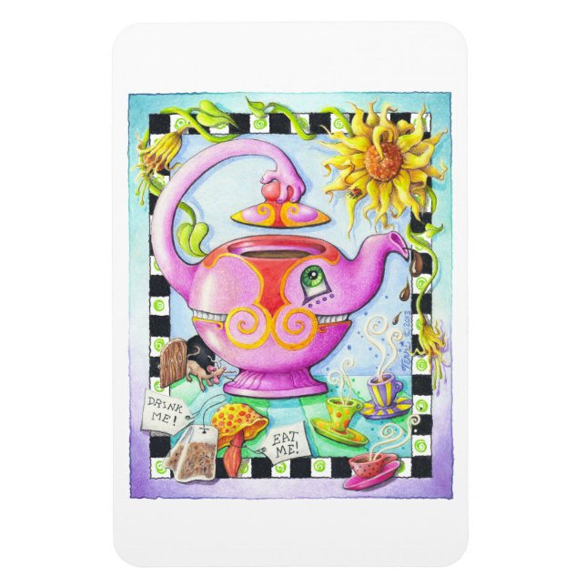 FLEXIBLE MAGNET - MAD ABOUT TEA PARTY (Vertical)