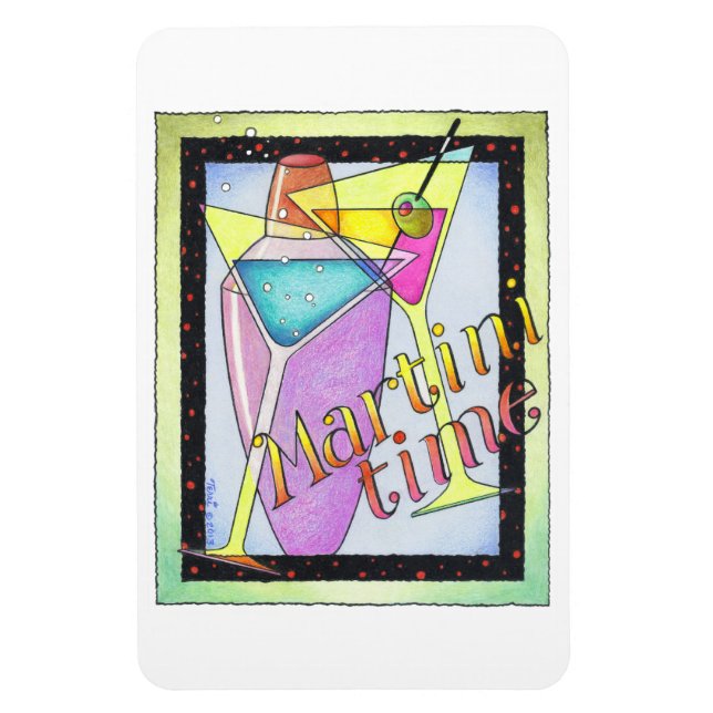 FLEXIBLE MAGNET - MARTINI TIME (Vertical)