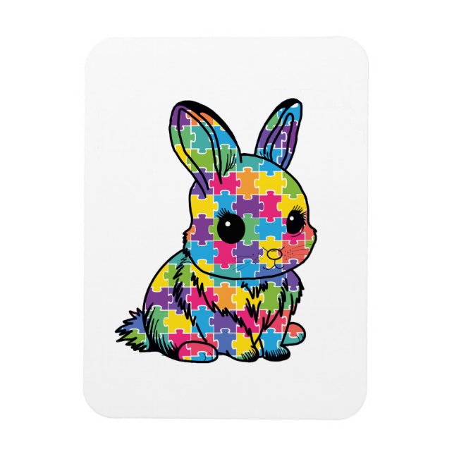 Flexible Magnet Puzzle - Bunny (Vertical)