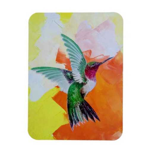 Image of Flexible Magnet with painting of bird