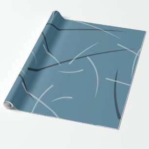 Flexible Monochrome Playful Simple Scribbles Wrapping Paper