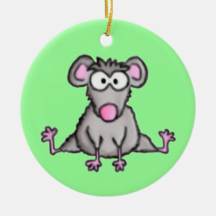 Flexible Mouse Ceramic Tree Decoration