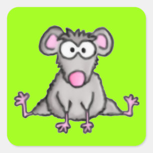 Flexible Mouse Square Sticker