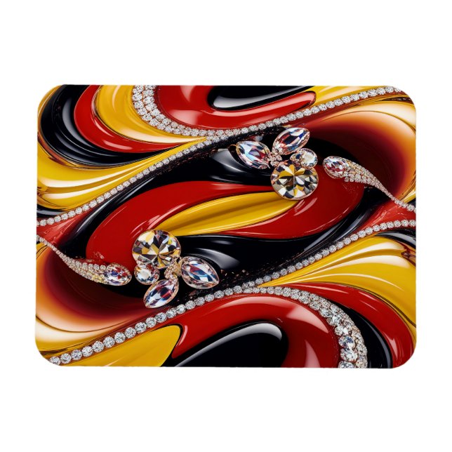 Flexible photo magnet with Belgian Colours (Horizontal)