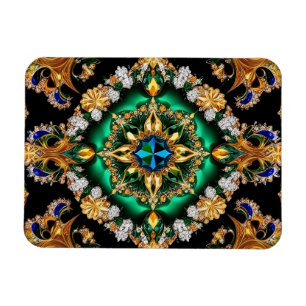 Flexible photo magnet with Brazilian Colours