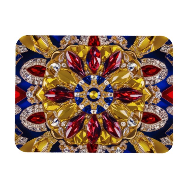 Flexible photo magnet with Colombian Colours (Horizontal)