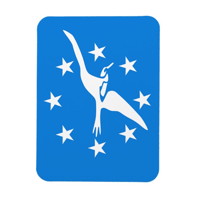 Flexible photo magnet with flag of Corpus Christi (Vertical)