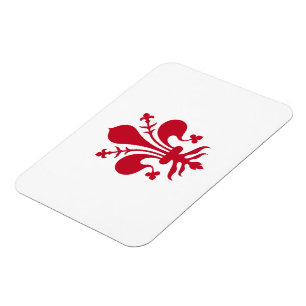 Flexible photo magnet with flag of Florence