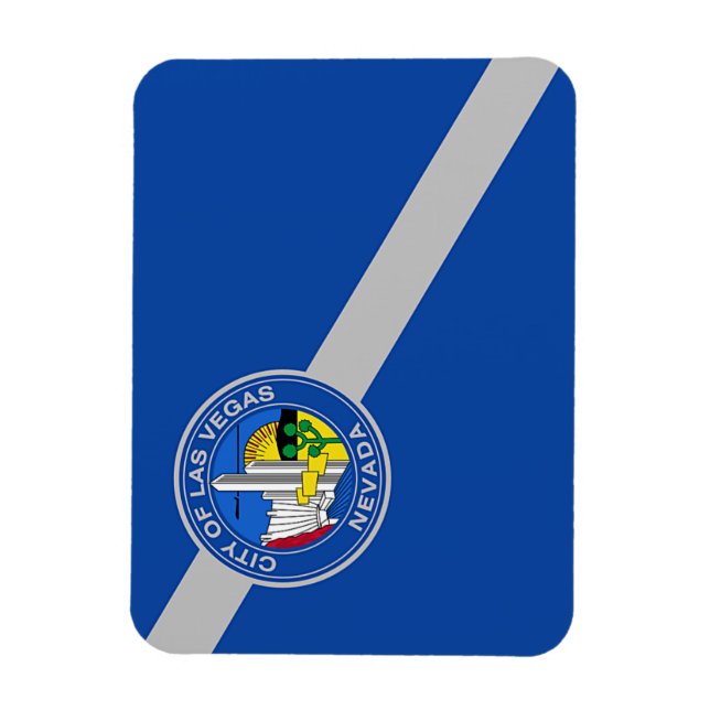 Flexible photo magnet with flag of Las Vegas (Vertical)