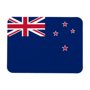Flexible photo magnet with flag of New Zealand