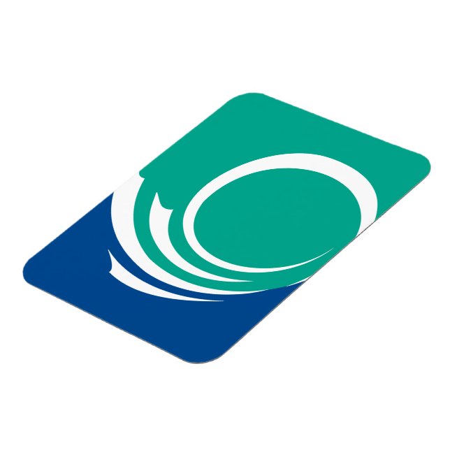 Flexible photo magnet with flag of Ottawa, Canada (Left Side)