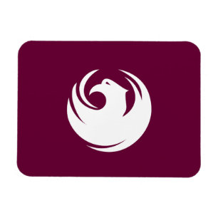 Flexible photo magnet with flag of Phoenix City