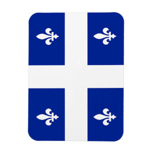 Flexible photo magnet with flag of Quebec