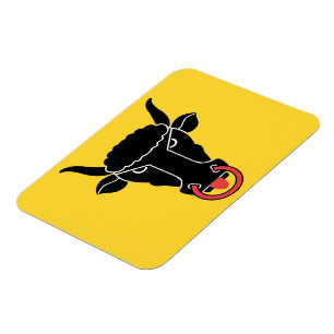 Flexible photo magnet with flag of Uri Canton