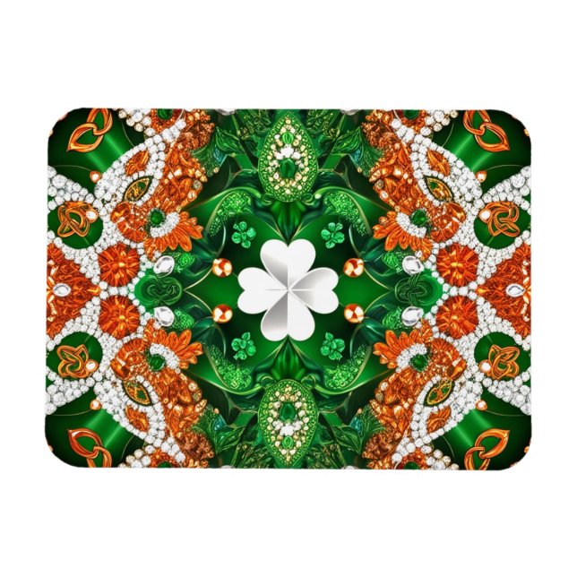 Flexible photo magnet with Ireland Colours (Horizontal)