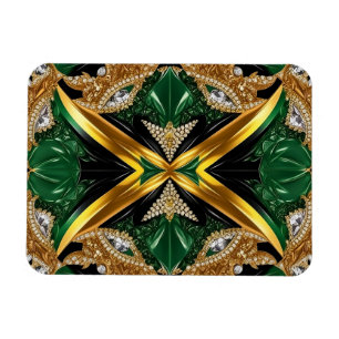 Flexible photo magnet with Jamaican Colours