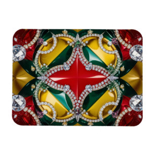 Flexible photo magnet with Los Angeles Colours