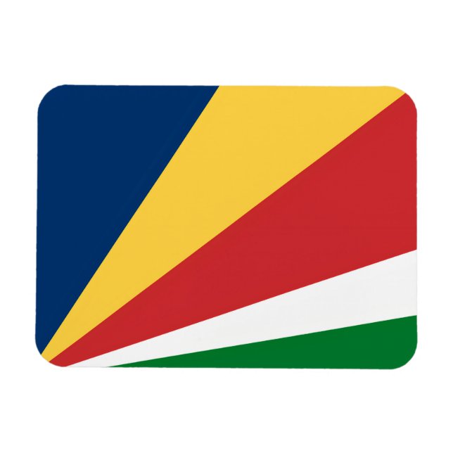 Flexible photo magnet with Seychelles Colours (Horizontal)