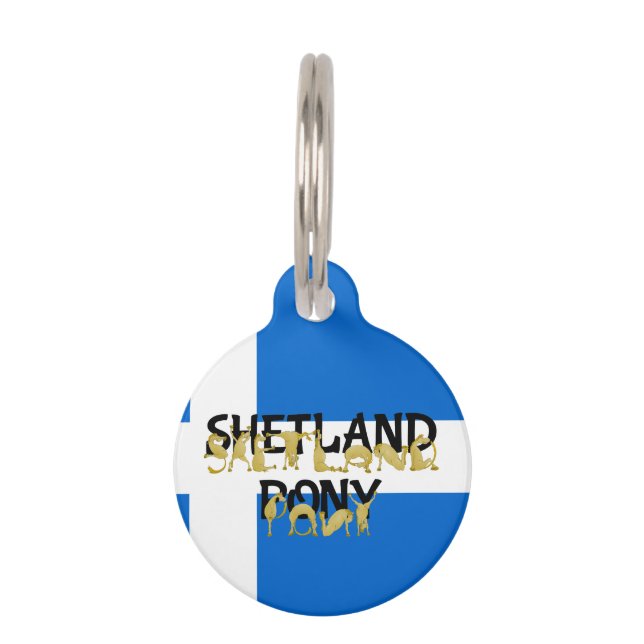 Flexible Ponies - Shetland Pet Tag (Back)