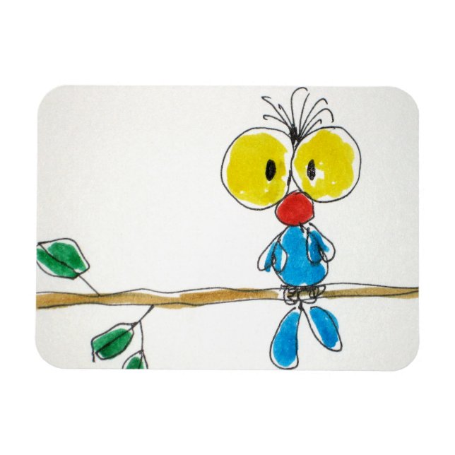 Flexible signature "Pajarito". Magnet (Horizontal)