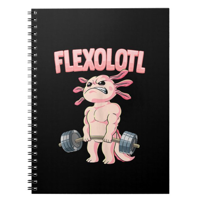 Flexolotl Axolotl Notebook (Front)