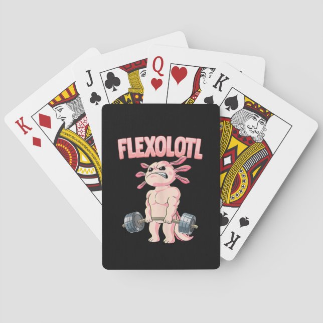 Flexolotl Axolotl Playing Cards (Back)