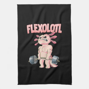 Flexolotl Axolotl Tea Towel