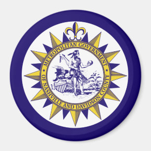 FlFlag of Nashville, Tennessee  Magnet