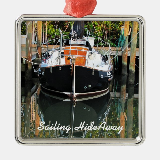 Flicka Sailboat Reflections Ornament (Front)
