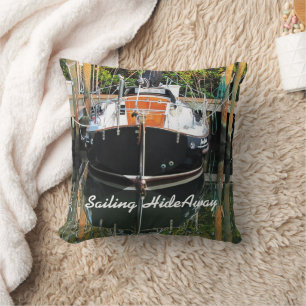 Flicka Sailboat Throw Pillow