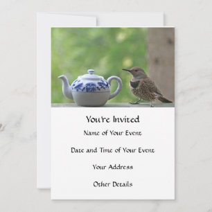 Flicker and Teapot Invitation