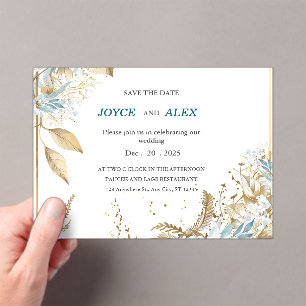 Flickermuse Acrylic Wedding Invitation Card