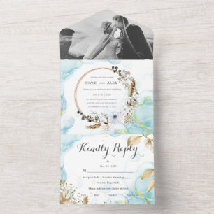 Flickermuse All in One Wedding Invitation Card