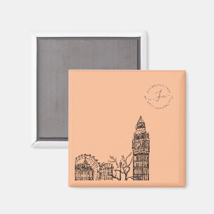Flickermuse London Color Tone Sketch Magnet